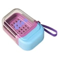 thumbnail image 4 of Caja de jabón de viaje, almacenamiento de jabones para ducha, senderismo, fácil de limpiar, impermeable, caja de almacenamiento sellada, soporte Azul, 4 of 8