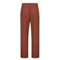 thumbnail image 5 of Ltctricy Capri Pants for Women Plus Size Drawstring Elastic High Waisted Wide Leg Cropped Pants Loose Beach Casual Trousers(Brown,Medium), 5 of 7