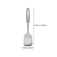 thumbnail image 2 of Large Stainless Steel Slotted Turner Comfortable Grip Spatula Turner for Cooking and Non Stick Cookware, 2 of 2