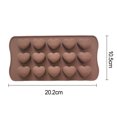 thumbnail image 6 of Kripyery Chocolate Mold 15 Grids 3D Heart-shaped Candy Mold Non-stick Silicone Baking Cake Mold for Home Kitchen, 6 of 8