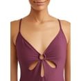 thumbnail image 4 of Time and Tru Women's Rib Cut Out One-piece Swimsuit, 4 of 4