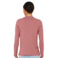 thumbnail image 3 of Bella & Canvas B57606313 Women Jersey Long Sleeve T-Shirt, Heather Mauve - Small, 3 of 5