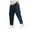 Navy Blue, variant on Men's Fashion Loose Casual Solid Color Nine Point Trousers