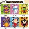 thumbnail image 4 of GuassLee 42 Sheets Halloween Party Game Stickers for Kids - Halloween Make a Face Stickers with Jack-o'-Lantern Vampire Demon Witch Mummy Minotaur for Halloween Party Favors, 4 of 7