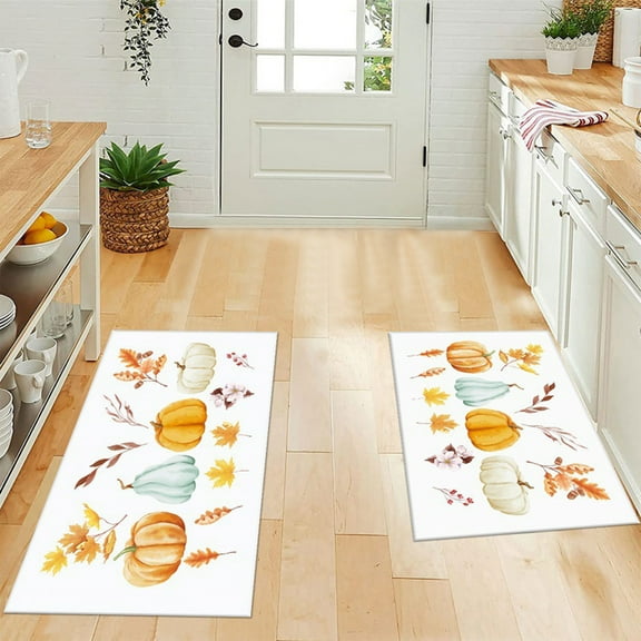 Bath Mat Rug,Halloween Thanksgiving Pumpkins Doormat Rug - Non-Slip Entrance Doormat Rug Indoor For Home/Bathroom/Kitchen/Bedroom Family Gifts