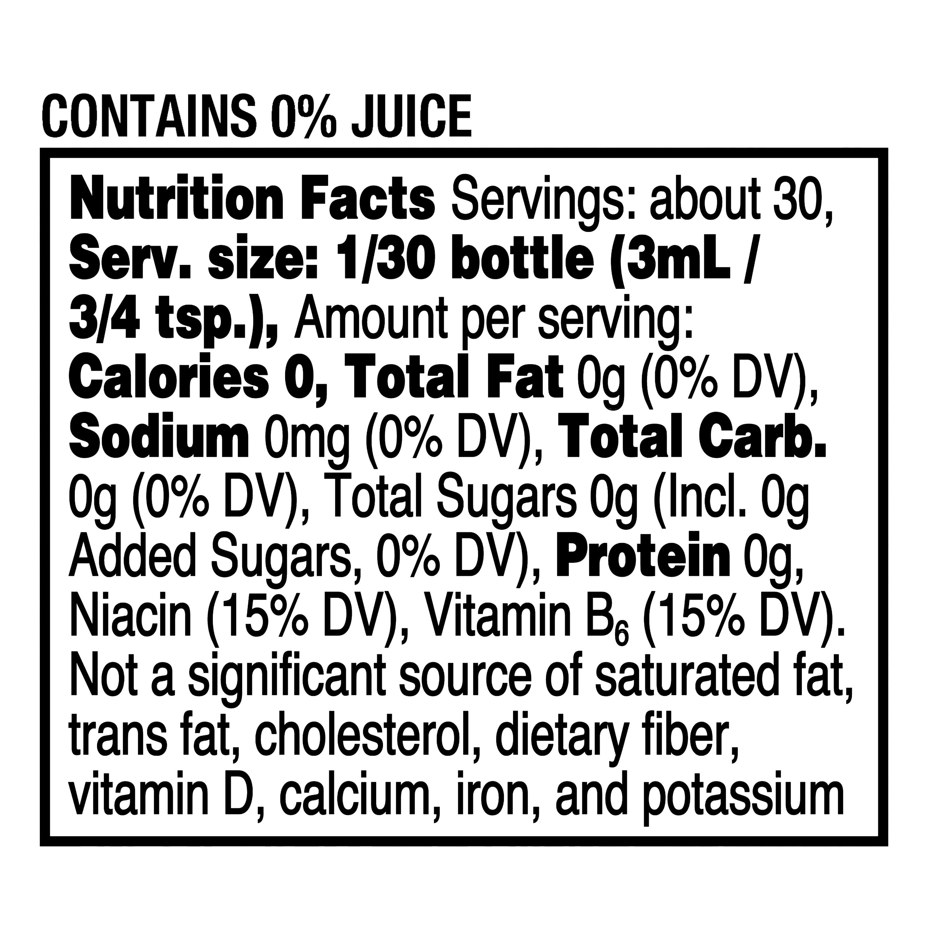 Great Value Strawberry Watermelon Clear Liquid Drink Enhancer, 3.1 fl oz Bottle