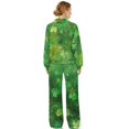 thumbnail image 6 of Renewold Women St. Patrick's Day Long Sleeve Sweatshirts High Waisted Drawstring Pants Holiday Outfits Lounge Sets for Womens Two Piece Fall Outfits, Green Lucky Clover Star, XL, 6 of 7