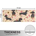 thumbnail image 5 of Kitchen Rugs Sets Of 2,Dachshund and Flower Anti Fatigue Kitchen Mat Rugs Non Slip Washable,Decorative Kitchen Floor Mats for Kitchen,Sink,Laundry,17"X47", 5 of 5