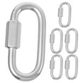 thumbnail image 1 of 6Pcs Carabiner Rings Metal Buckles For Practical Use In Various Outdoor Activities, 1 of 8