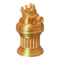 thumbnail image 7 of Znet3D King Poop Emoji Trophy - Fun Award  Gift - Handmade w/Additive Manufacturing - 6" inches Tall - Featuring a Solid Poop Emoji with a Crown, Secured on a Column Pillar, 7 of 7