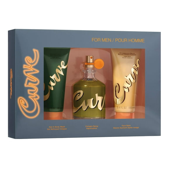 Set de perfume de regalo Curve para hombre, colonia de 125 ml con gel de baño y cabello
