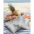 thumbnail image 3 of Pack of 2 Outdoor Pillow Covers, Grey Trees Forest Impressionist Oil Painting Art Waterproof Square Throw Pillowcase Cushion Decorative Pillow Covers for Couch Patio Tent, 26x26 in, 3 of 6