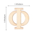 thumbnail image 4 of 72Pcs Greek Letters Cutouts Wooden Cutouts Wood Letter Cutouts Diy Crafts Making Material, 4 of 8