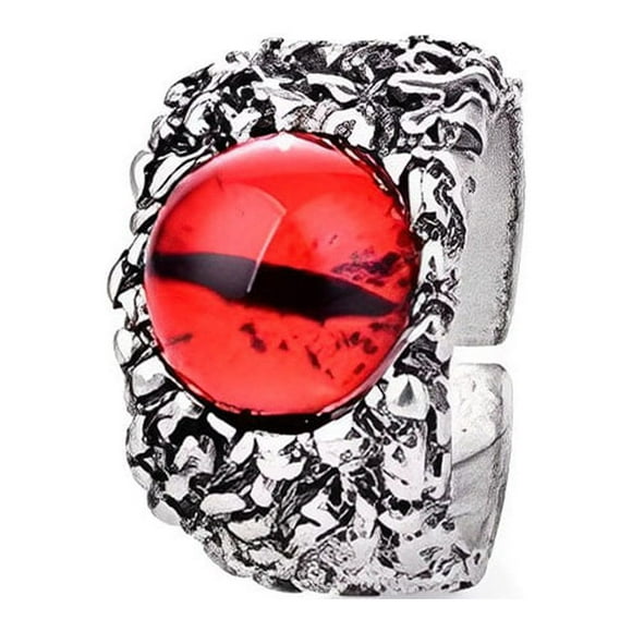 fastboy Bague en Alliage de Lave Mode Légère Multi Couleurs Portable Durable Bagues à Doigts Étanche Petite Taille Bijou Cadeau Rouge