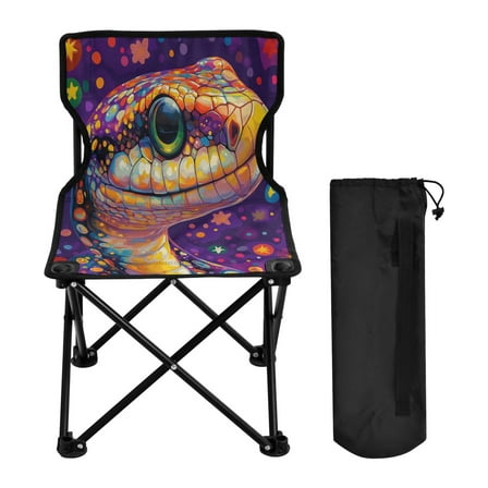 BZSMCE Camping Chairs Modern Cosmic Companion Pattern Folding chair