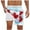 ☪153-Light Blue, variant on Summer Swim Trunks for Mens Canadian Maple Leaf Printing Quick Dry Board Shorts Beach Layered Lining Bathing Suit with Side Pockets and Drawstring