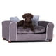 thumbnail image 5 of Cama para mascotas de lujo, a base de madera, tapizada en Minky, cojín ergonómico con funda decorativa extraíble,  ideal para perros y gatos, 5 of 9