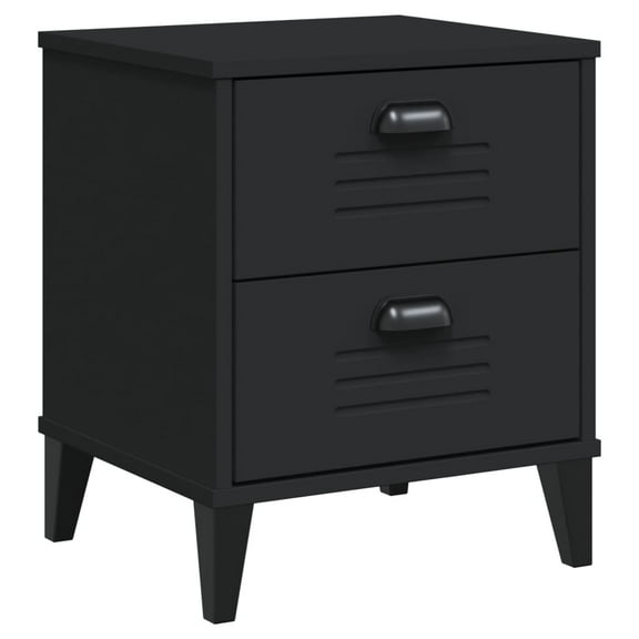 vidaXL Bedside Cabinet Accent End Table Bedroom Furniture Solid Wood Pine