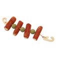 thumbnail image 3 of ZOUSSIQI Rabbit Hanging Chew Toys with 2 Hooks Teeth Grinding Rabbit Chewing Toys with Grass Ball for Rabbits Hamsters Guinea Pigs CW116#1061, 3 of 13