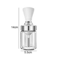 thumbnail image 2 of Glass Olive Oil Dispenser Bottle With Silicone Brush 2 In 1, Silicone Dropper Measuring Oil Dispenser Bottle for Kitchen Cooking, Frying, Baking, BBQ Pancake, Air Fryer, Marinating135ML, 2 of 6