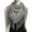 Light Grey, variant on Soft Knitted Triangular Scarf for Women Envelope Scarf Blanket Scarf Shawl with Fringes for Autumn and Winter Outfits