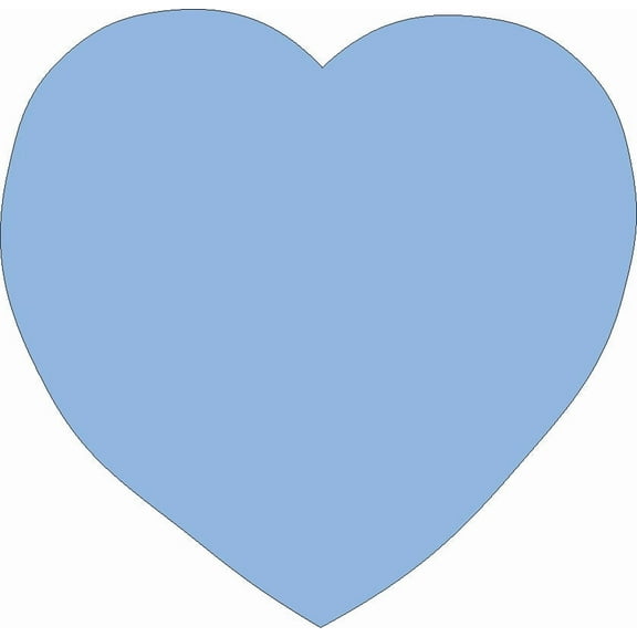 SHAPES ETC. Sticky Shape Notepad - Blue Heart