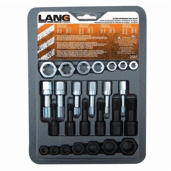 Thread Restorer Tap & Die Set - 26 Piece