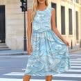 thumbnail image 1 of TaTaai Women's Summer Casual Dress Sleeveless Pocket Swing Dress Round Neck Lightweight Breathable Cotton Printed Sundress for Daily Wear Gift, 1 of 7
