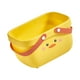 thumbnail image 3 of Cesta de ducha de dibujos animados de gran apertura con mango ensanchado, cesta de almacenamiento de baño de PP resistente para baño, familia, Camping, pato amarillo, 3 of 10
