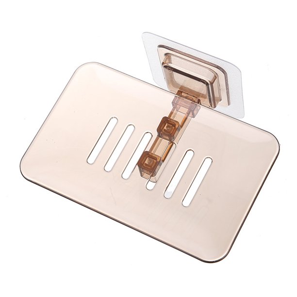 Matsuzay Soporte para baño, estante autoadhesivo para pared, soporte de drenaje para organización de platos de secado Cocina y Comedor Color del té