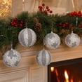thumbnail image 5 of 9Pcs 3.15 Inch Christmas Tree Balls Ornaments Plastic Decorative Hanging Ornaments Decoration for Xmas Tree Garland Wedding Party Holiday (Silver), 5 of 9