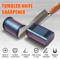 thumbnail image 2 of Mistaha Multifunctional Kitchen Knife Sharpener Set with Magnetic 15°/20° Adjustable Angle Base - Stainless Steel Blade Sharpening Tool Kit in Rainbow Blue, 2 of 7