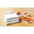Mainstays Large Aluminum Foil Takeout Pans with Folded Lids 2 Count