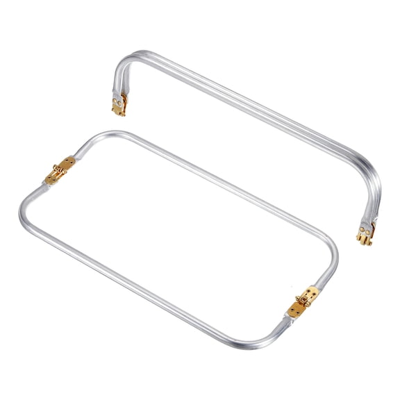 Metal Purse Frame 2Pack, 13.8" Kiss Lock Clasp for DIY Purse Handle