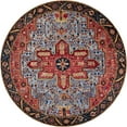 thumbnail image 4 of Unique Loom Outdoor Traditional Collection Area Rug - Regal (10' Round Rust Red and Blue/Yellow), 4 of 8