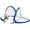 Blue, variant on Kids Soccer Training Nets Portable Soccer Goal 4 Foot Instant Pop Up (Set of 2)