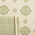 thumbnail image 5 of Safavieh Courtyard Erin Bordered Indoor/Outdoor Area Rug, Natural/Olive, 5'3" x 5'3" Round, 5 of 9