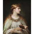 thumbnail image 2 of Thomas Francis Dicksee 15x17 Gold Ornate Wood Frame and Double Matted Museum Art Print Titled - Ophelia (ca 1864), 2 of 4