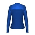 thumbnail image 6 of Miluxas Womens Long Sleeve Mesh Tops Mock Neck See Through Lace Shirts Sheer Going Out Fall Outfits Dark Blue XL(XL), 6 of 6