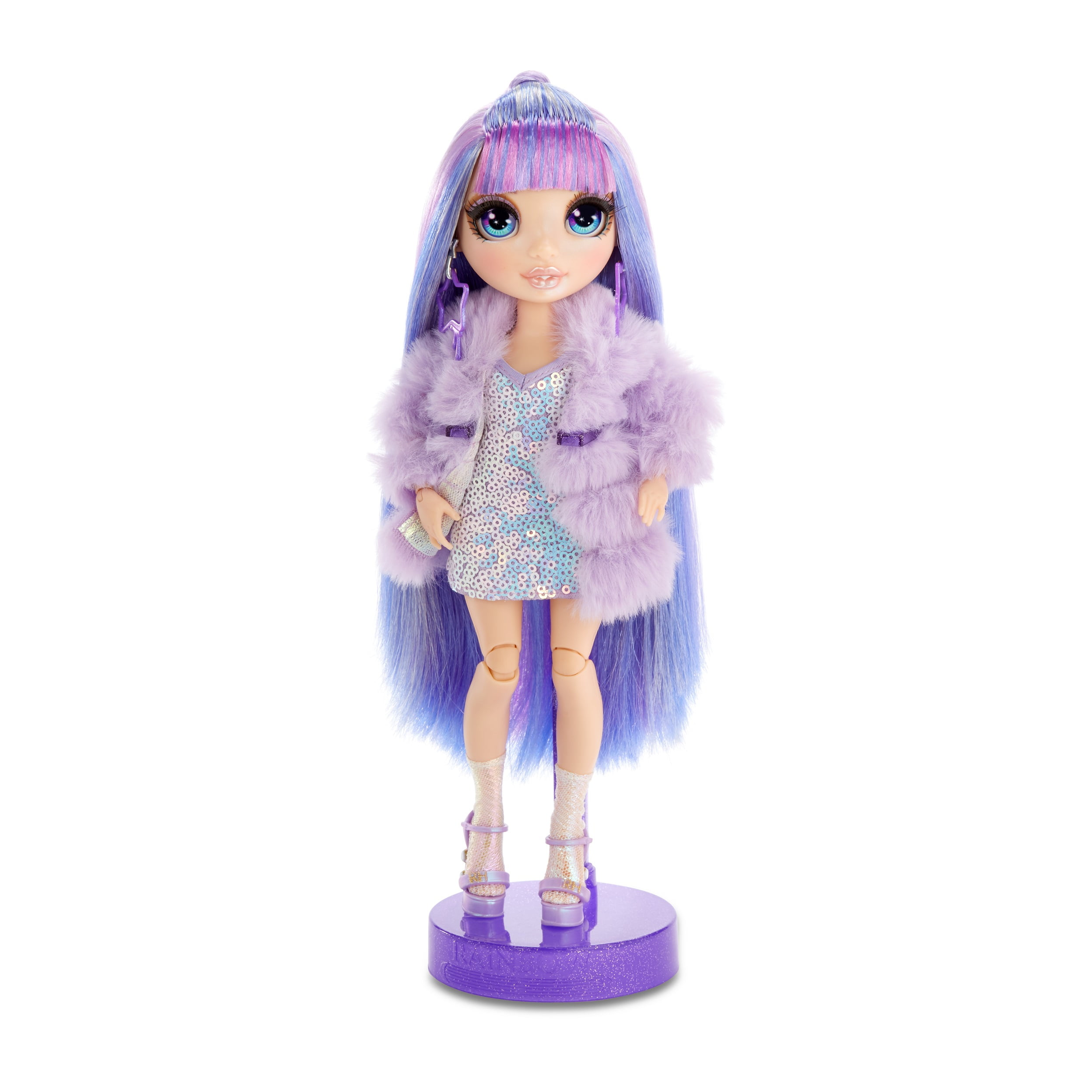 Purple Fashion Doll with 2 Outfits & Rainbow High Winter Break Violet Willow 
