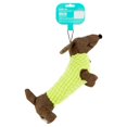 thumbnail image 3 of ASPCA Burlap & Pixel Dachshund Dog Toy, 3 of 4