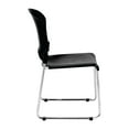 thumbnail image 3 of Eurotech Seating Aire Plastic Stackable Guest Chair, Black (Set of 4), 3 of 3