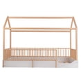 thumbnail image 3 of Cama Casa Montessori De Madera Barnizada - Individual Duduk, 3 of 4