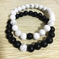 thumbnail image 3 of GHSDFBB Long Distance Relationship Bracelets Gemstone Matching Set Beaded Bracelet 8mm (2pcs), 3 of 6