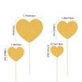 thumbnail image 3 of CQCYD under $5 Cake Topper Hearts, Valentines Glitter Heart Flag,Cake Decoration Party Supplies,20 Pack Cupcake Topper,Edible Cake Insert Decor,Festive Dessert Decoration, 3 of 6
