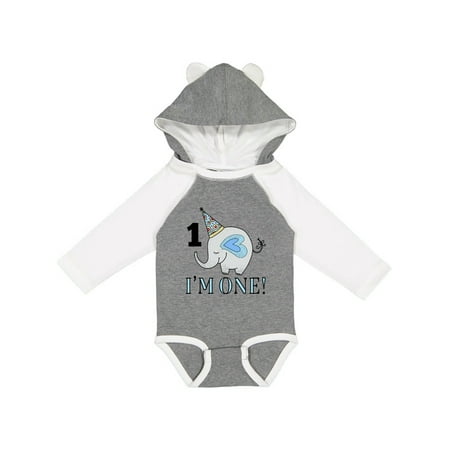 

Inktastic First Birthday 1 Year Old Boy Gift Baby Boy or Baby Girl Long Sleeve Bodysuit