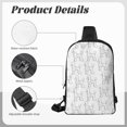 thumbnail image 6 of Rocae Poodle Dog for Lightweight Chest Bag Dual Pocket, Waterproof Crossbody Sling Bag for Men and Women, 6 of 8