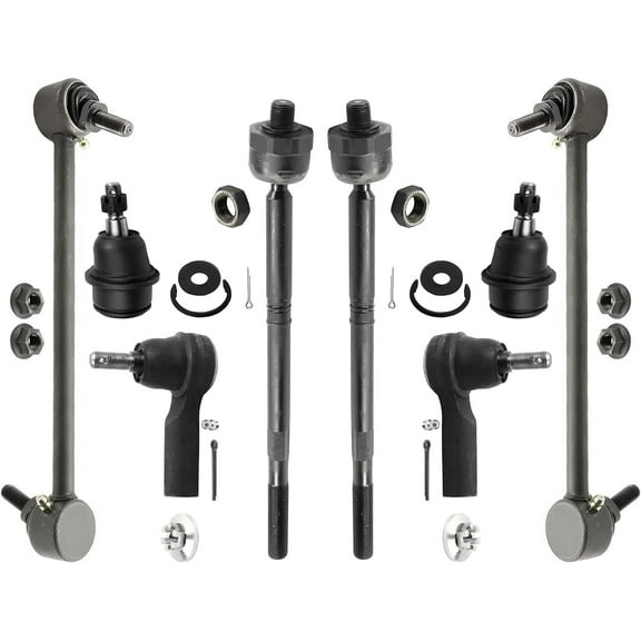 Detroit Axle - AWD Front Sway Bar Links Tie Rods Lower Ball Joints for 2014-2018 Jeep Cherokee 2015 2016 2017 Replacement