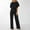 black, variant on Jumpsuit for Women Women Short Sleeve Playsuit Clubwear Straight Leg Jumpsuit With Belt