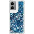 thumbnail image 2 of Case for Motorola Moto G Stylus 5G 2024 Case Glitter Cute Luxury Love Liquid Quicksand Clear Soft TPU Girls Women Stylish Bumper Shockproof Protective Cover for Moto G Stylus 5G 2024 Blue YB, 2 of 14